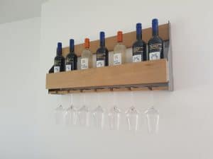 Wijnrek hangende glazen