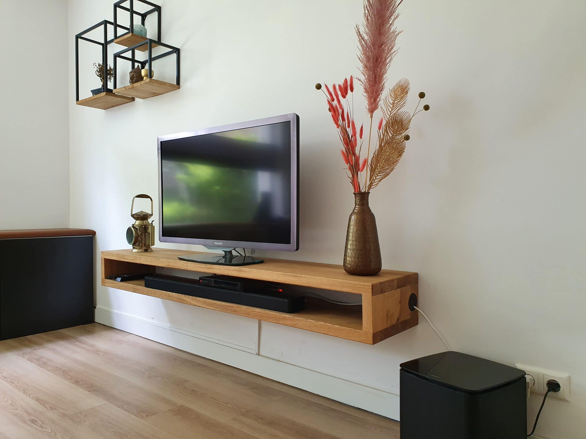 hardop Treble Handel Zwevend TV-meubel | Eikenhout | Maatwerk | Kies je lengte | Maikku